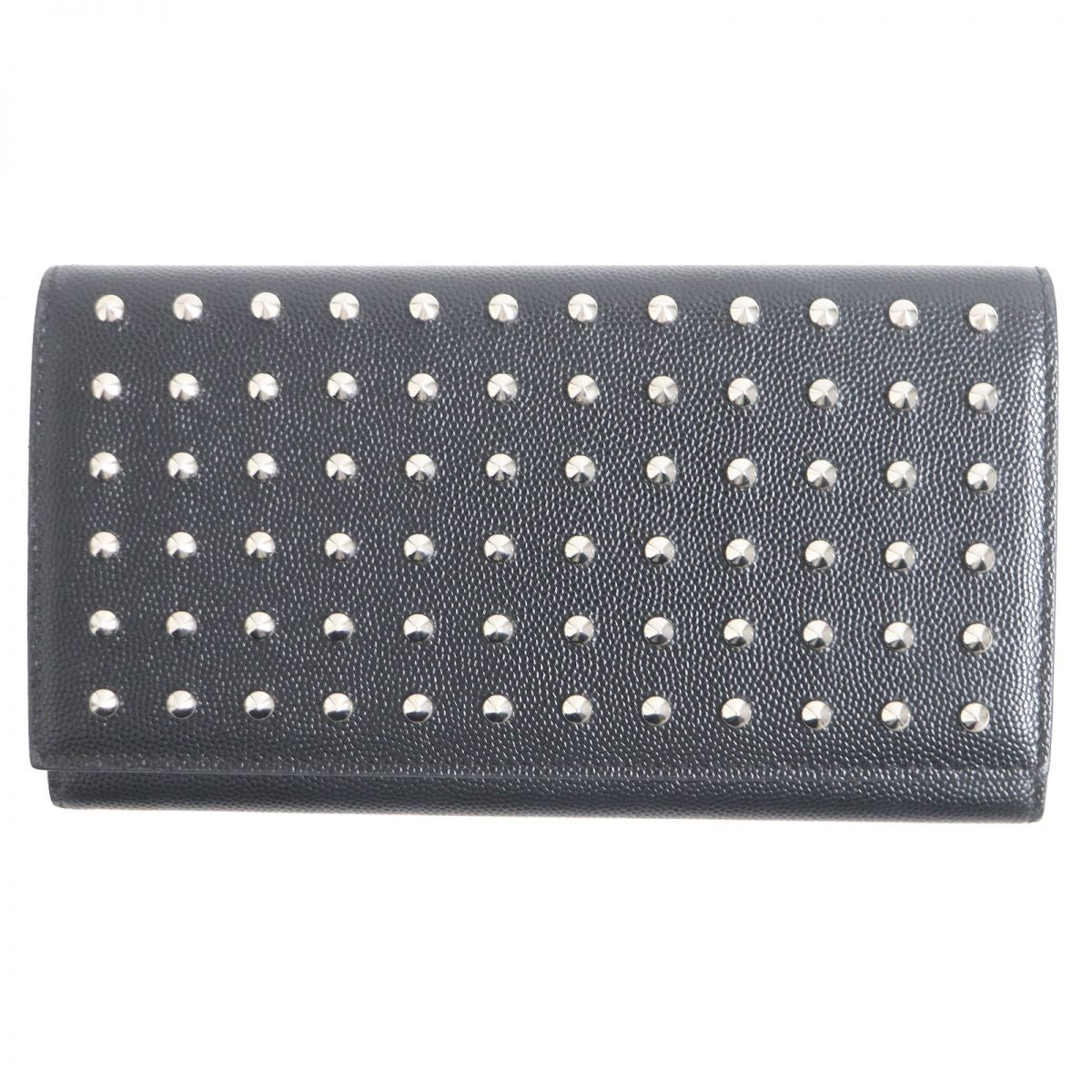Saint Long Wallet Purse Mens Travel Bag Leather Black