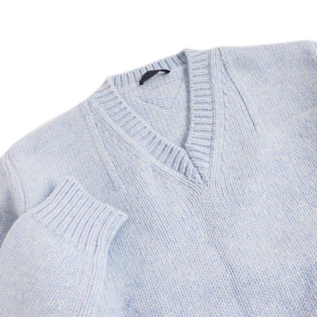 Knit Main: % Virgin Wool Light Mens Blue Travel Bag