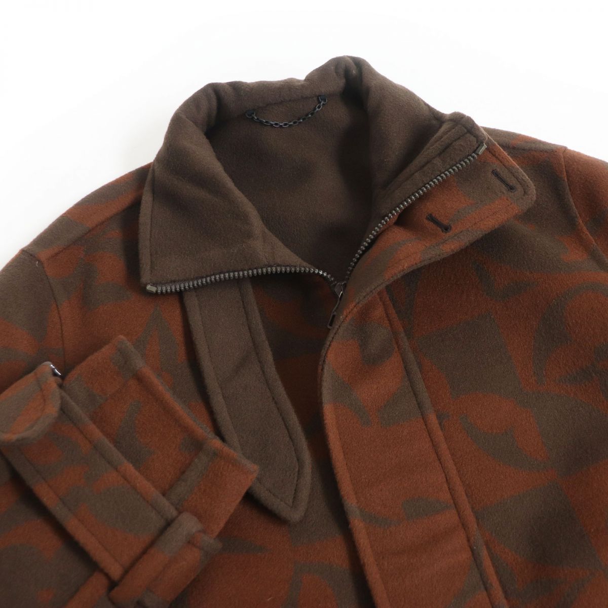 Louis Vuitton Blouson Wool Brown Handbag