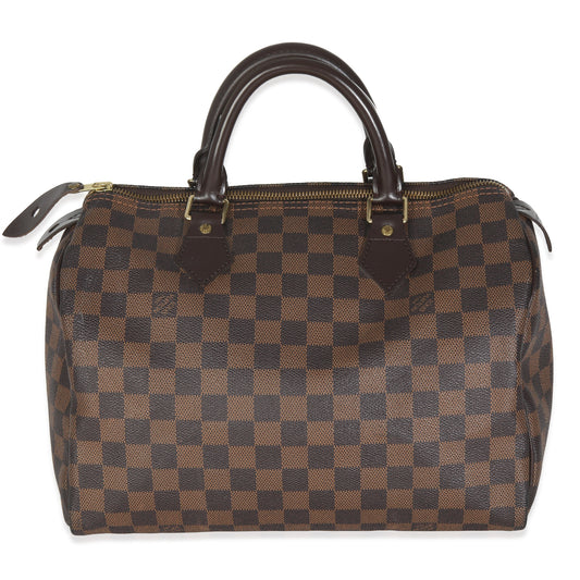 Louis Vuitton Damier Ebene Speedy 30 Canvas Handbag 3