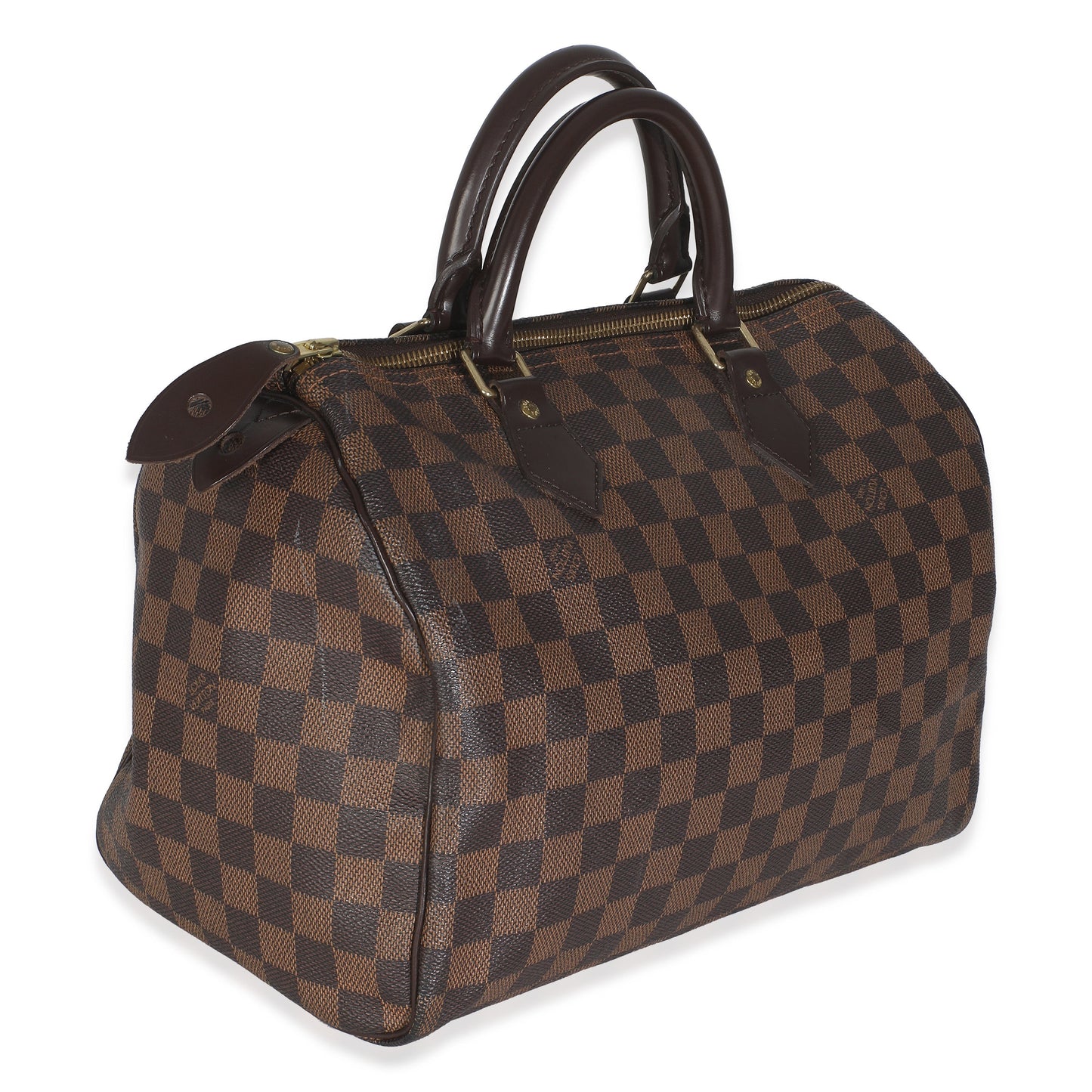Louis Vuitton Damier Ebene Speedy 30 Canvas Handbag 3
