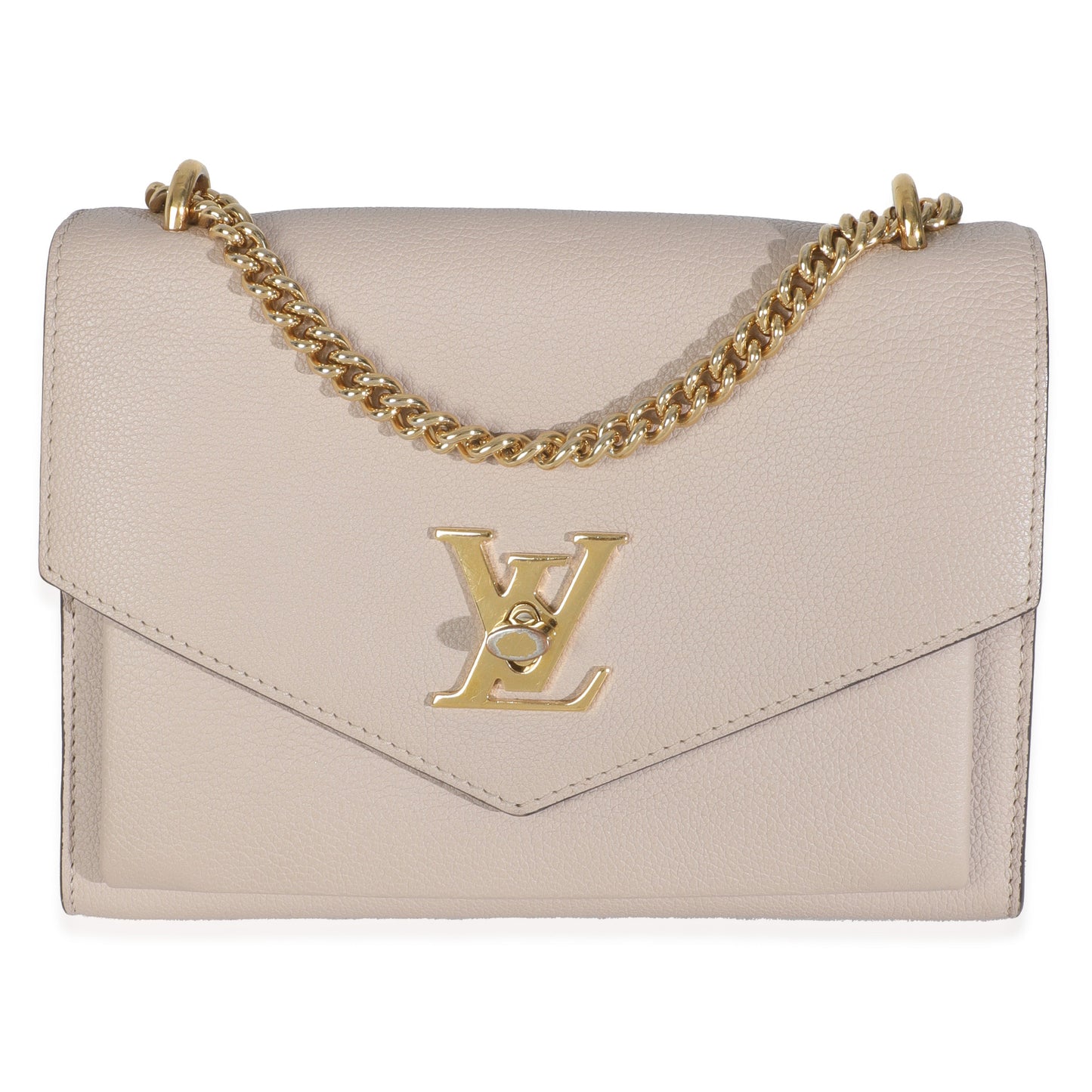 Louis Vuitton Mylockme BB Calfskin Pink Chain Handbag