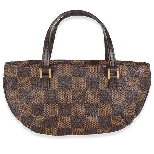 Louis Vuitton Damier Ebene Manosque GM Pochette Canvas Clutch Bag Gm Pochette