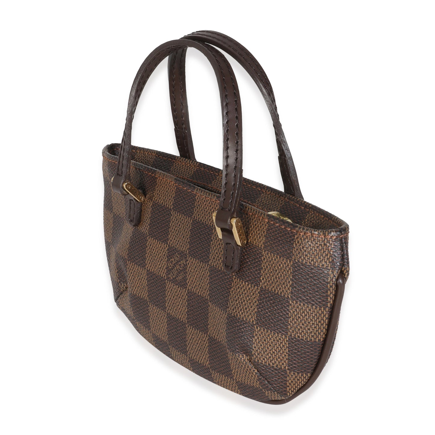 Louis Vuitton Damier Ebene Manosque GM Pochette Canvas Clutch Bag Gm Pochette
