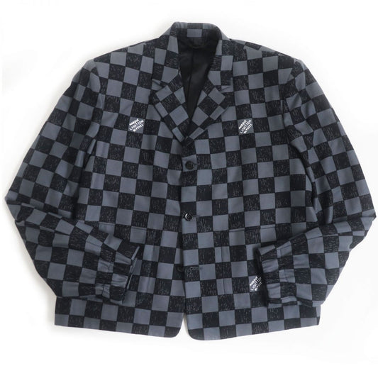 Louis Vuitton Blouson Nylon Cotton Black Gray Handbag