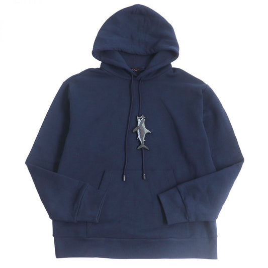 Louis Vuitton Hoodie part 100 polyester part Cotton Navy Apparel