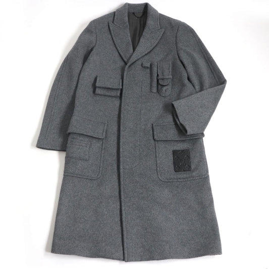 Louis Vuitton coat Part 50 Part 50 Wool Cotton Gray Apparel
