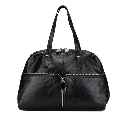 Fendi Unzipped Zucca Tote Bag Leather
