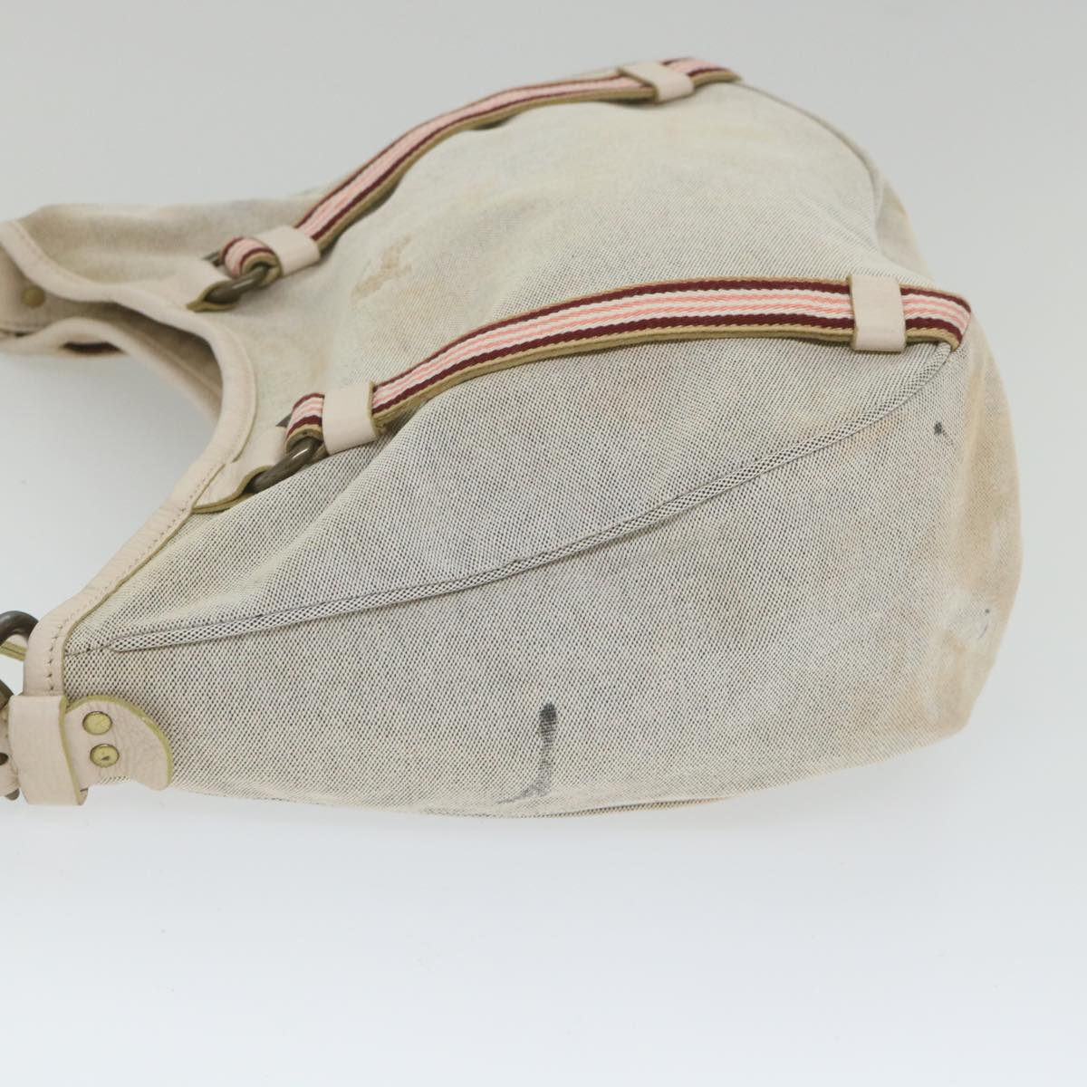 Burberry Luxury Shoulder Bag Auth Ti1326 Canvas Gray