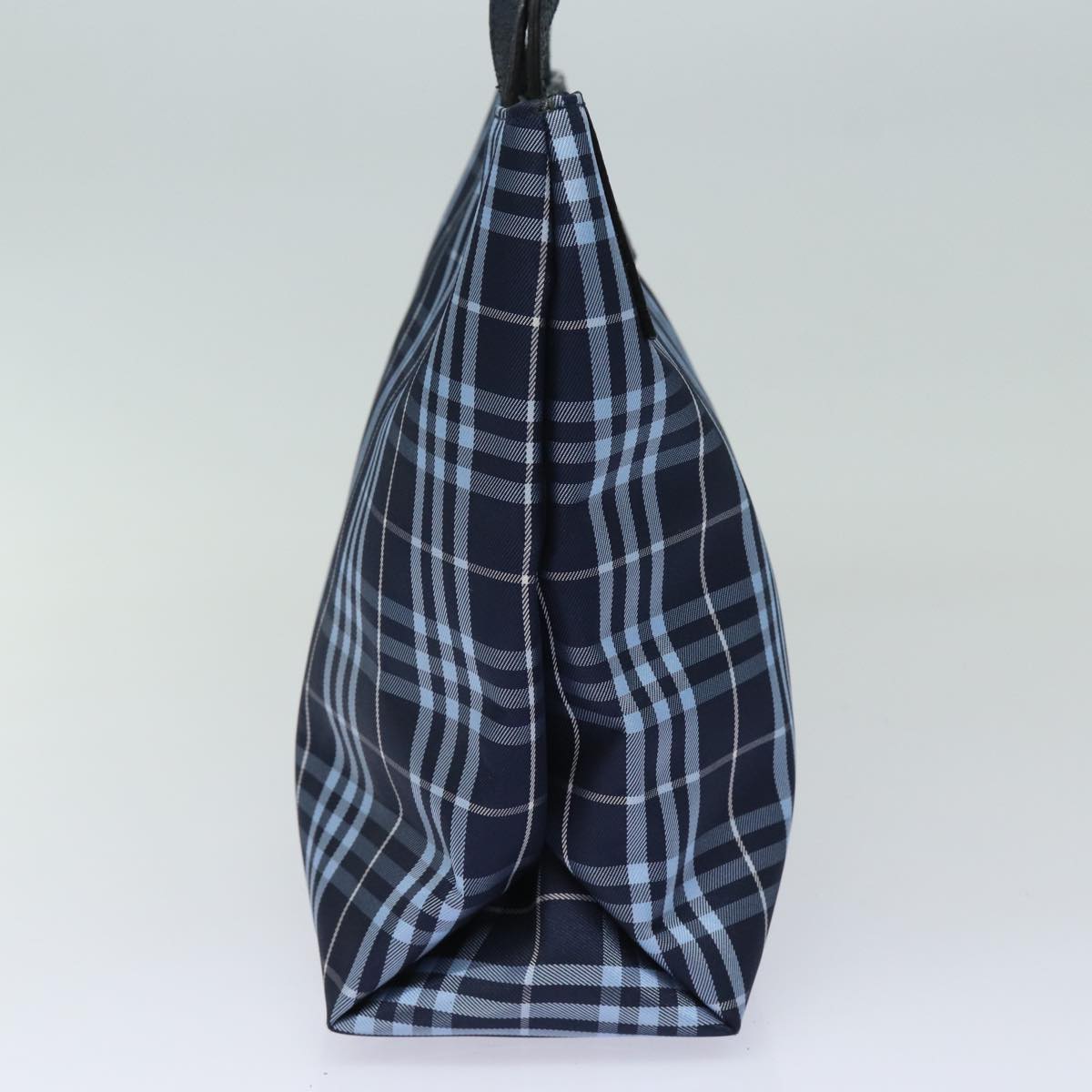 Burberry Luxury Nova Check Hand Bag Auth Ti1769 Nylon Navy Travel Bag