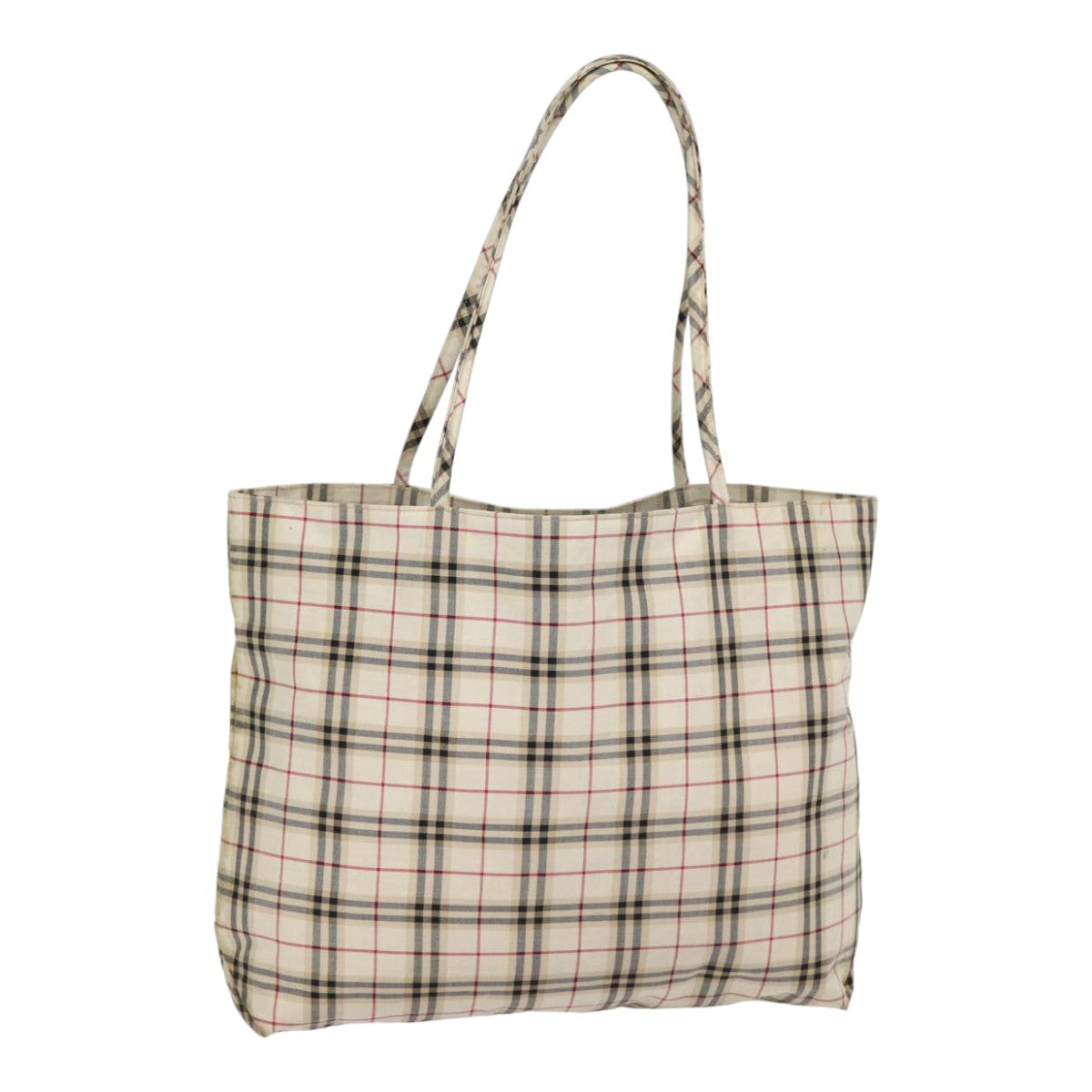 Burberry Luxury Nova Check Tote Bag Auth Ti2000 Canvas Beige