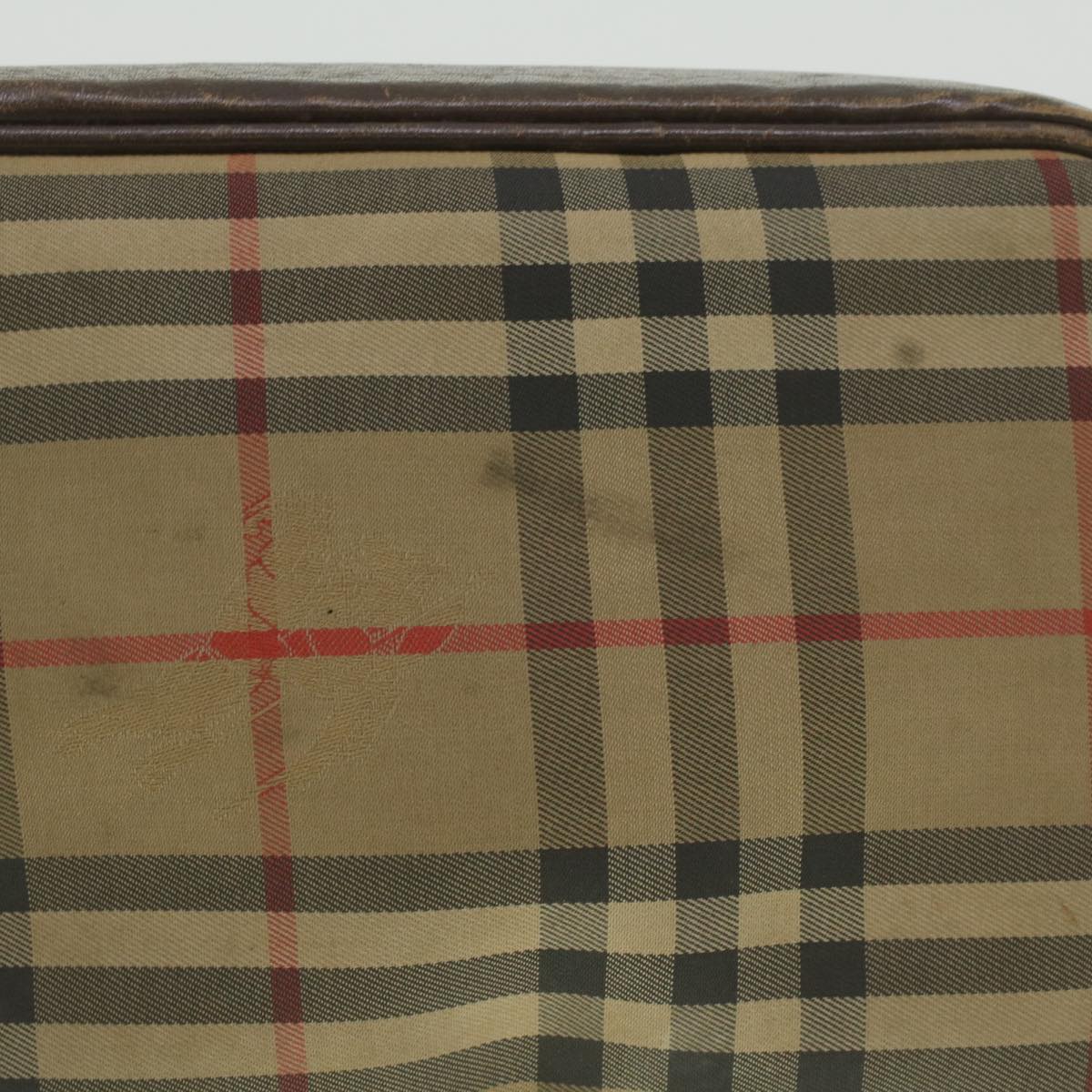 Burberry Luxury ss Nova Check Clutch Bag Auth Ti943 Nylon Beige