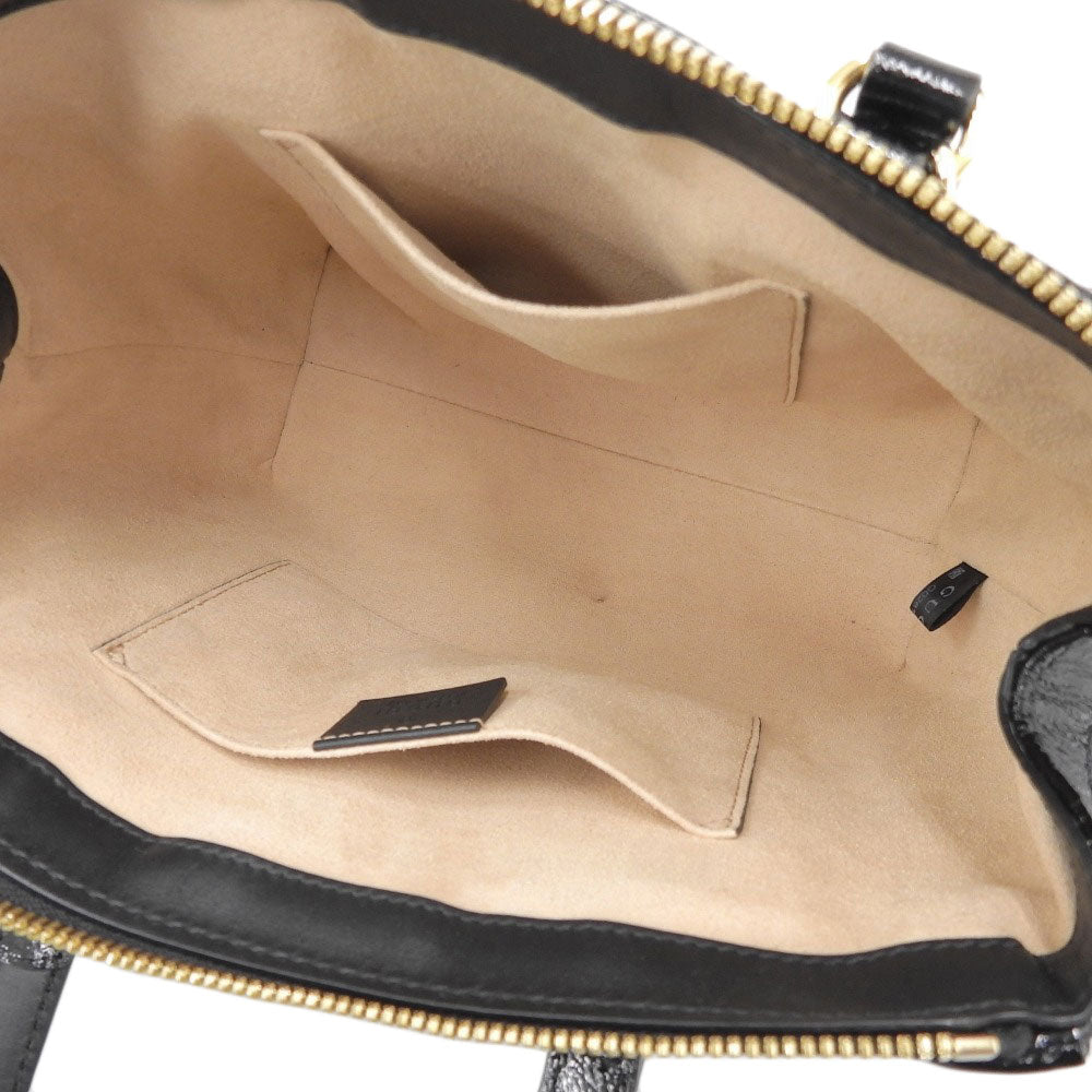 Gucci Ophidia Handbag Suede Black Travel Bag