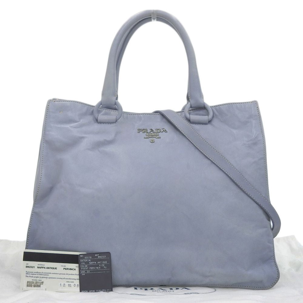 Prada Nappa Antique 2Way Bag Leather Travel Bag