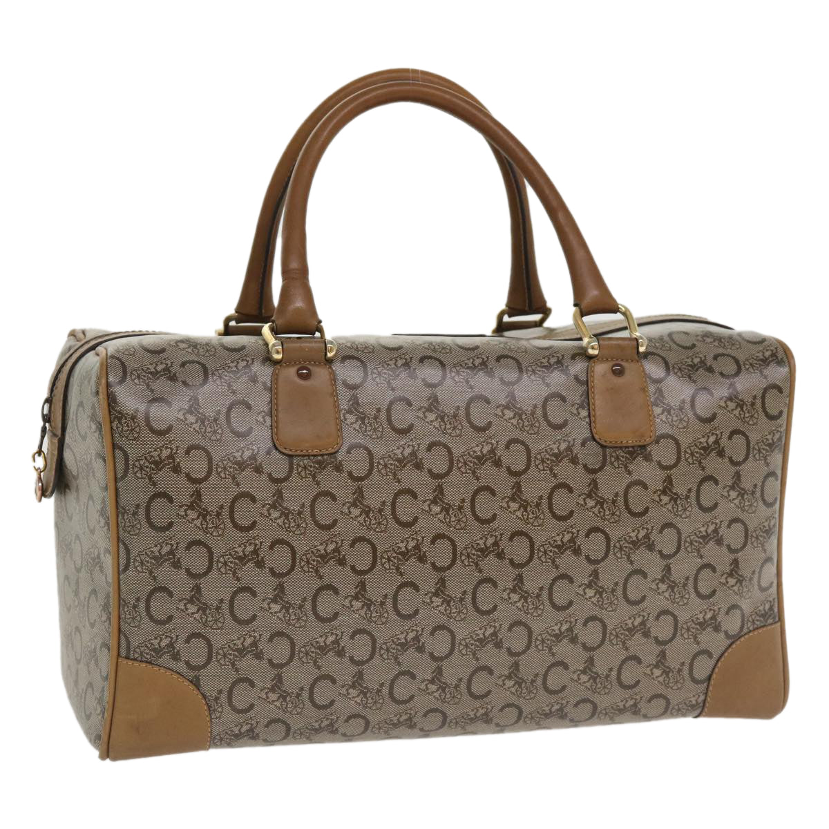 Luxury C Macadam Hand Bag Tp Canvas Beige Travel Bag