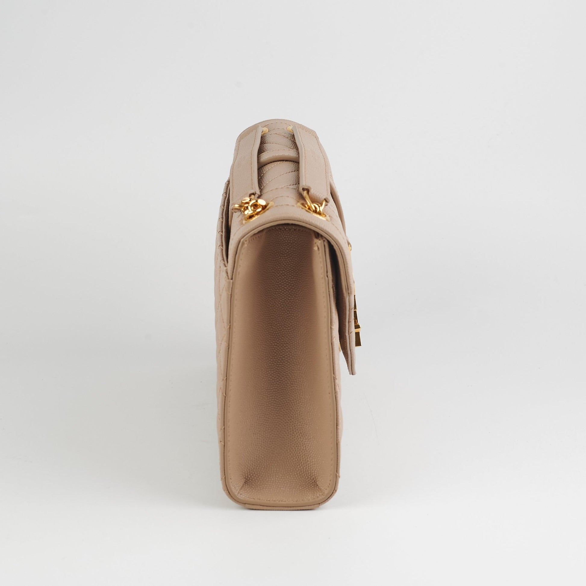 YSL Saint Laurent Envelope Crossbody Bag Beige Medium