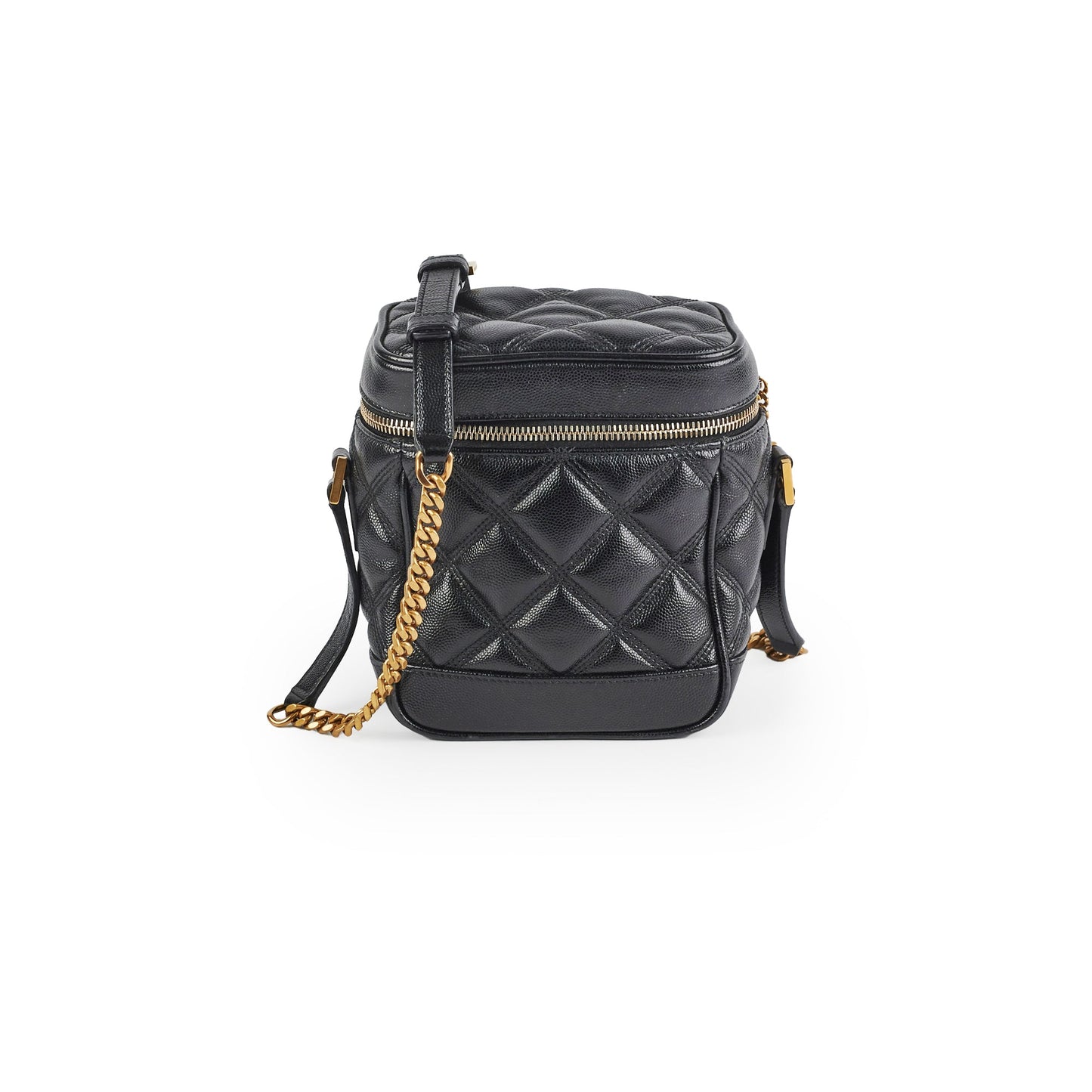 YSL Saint Laurent Vanity Crossbody Bag Quilted Black