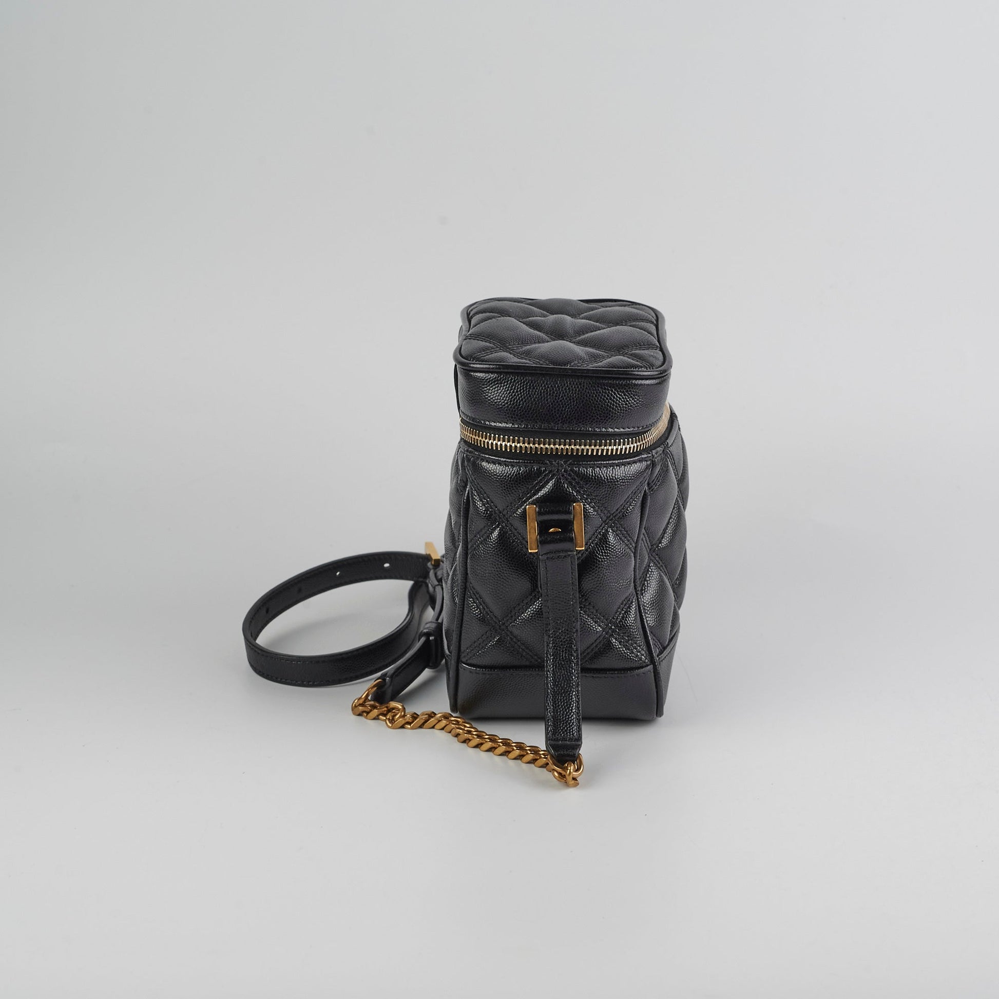YSL Saint Laurent Vanity Crossbody Bag Quilted Black
