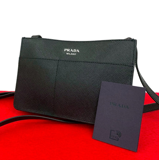 Prada Shoulder Bag Leather Saffiano Shoulder Bag 6