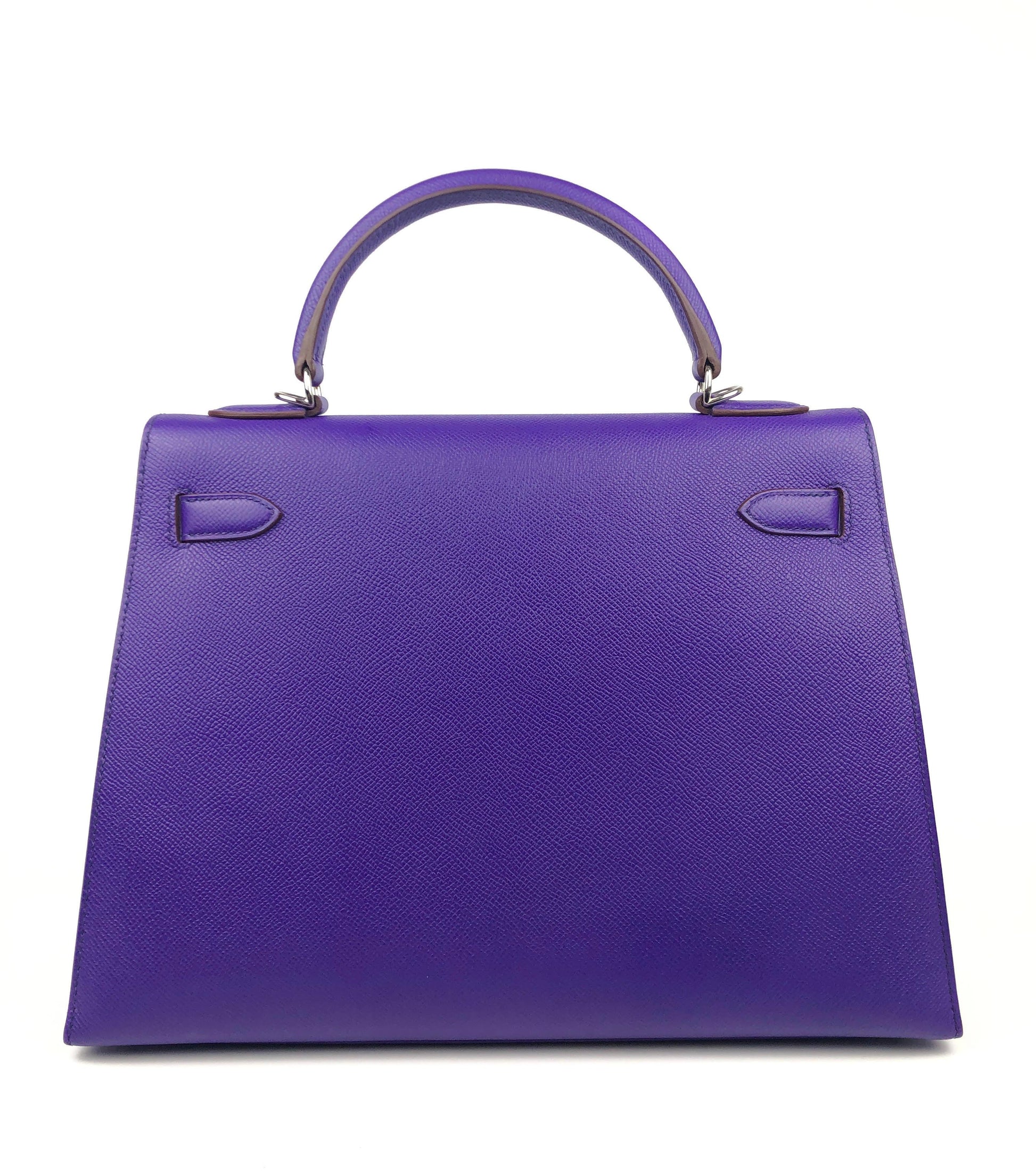 Hermes Luxury Cm Violet Epsom Sellier Kelly W Travel Bag
