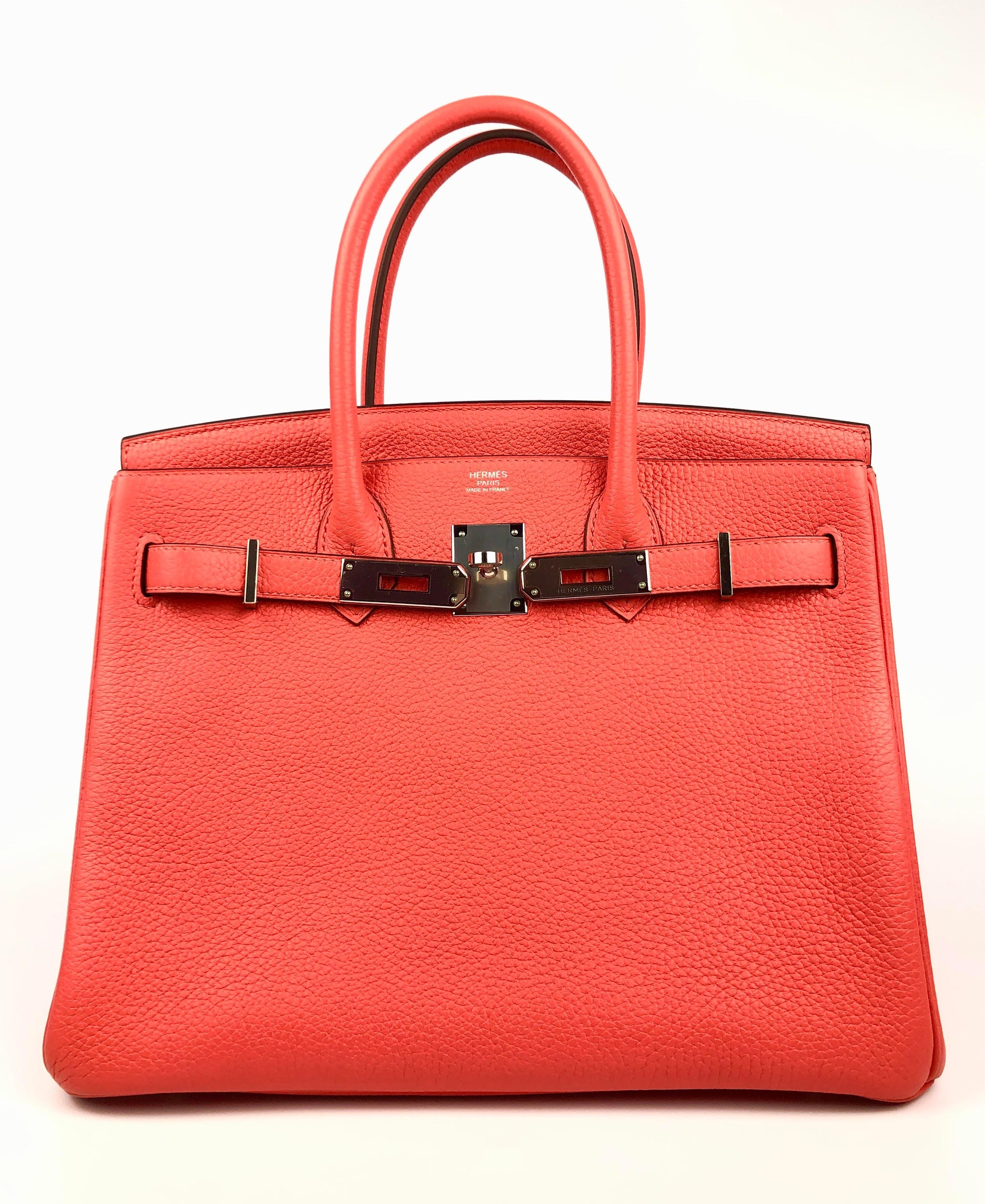 Hermes Luxury Cm Bougainvilea Togo Birkin With Palladium Travel Bag