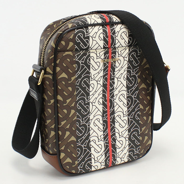 Burberry Shoulder Bag Diagonal Cross Sling Bag Pvc Unisex Brown