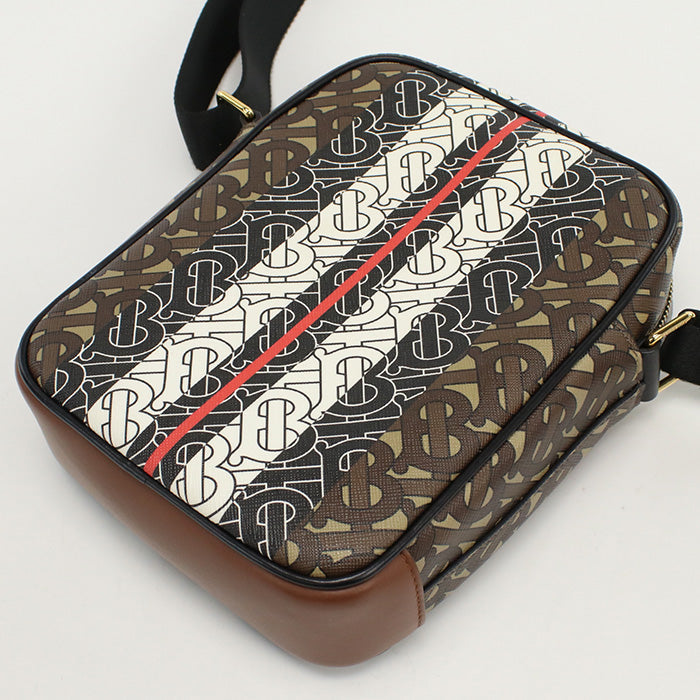 Burberry Shoulder Bag Diagonal Cross Sling Bag Pvc Unisex Brown
