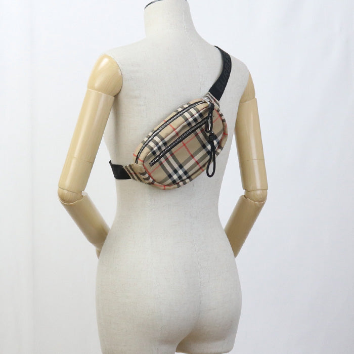 Burberry Body Bag Nova Check Belt Bag Crossbody Bag Nylon Beige