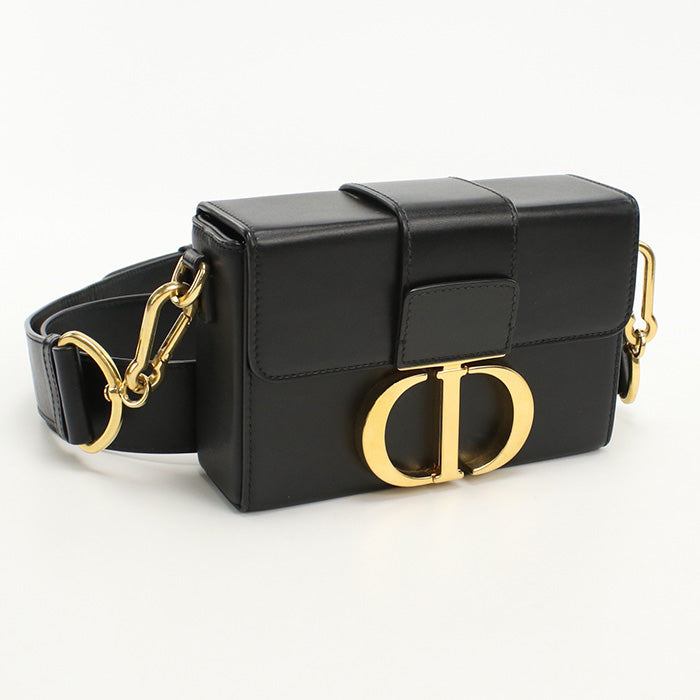 Dior M Sbav M Shoulder Bag Montaigne Box Leather Black