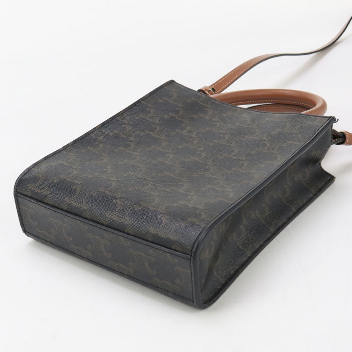 Mini Vertical Hippopotamus Triomphe Handbag Women Leather Canvas Travel Bag