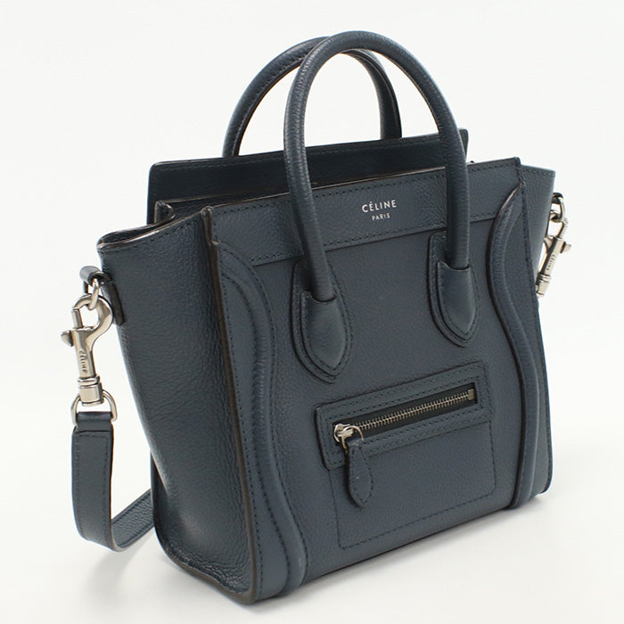 Luggage Nano Shopper Way Handbag Navy Women Leather Travel Bag