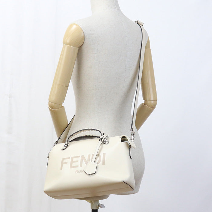 Fendi 8Bl146 Handbag By The Way 2Way Handbag Women Leather White Medium Travel Bag