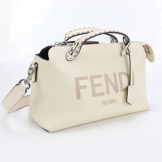 Fendi 8Bl146 Handbag By The Way 2Way Handbag Women Leather White Medium Travel Bag
