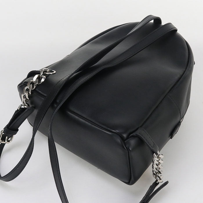 Fendi 8Bz038 Backpack Women Leather Black Small