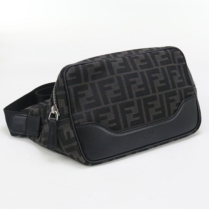 Fendi Belt Bag Zucca Body Bag Belt Bag Mens Gray