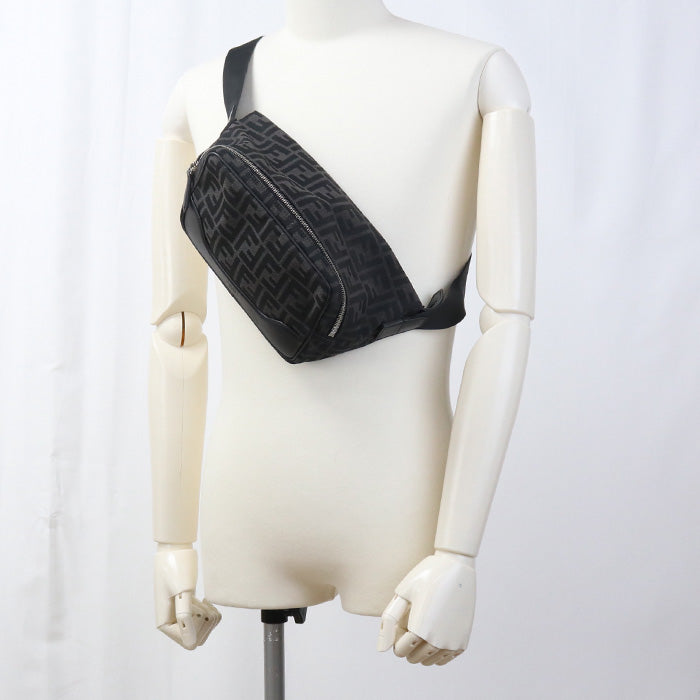 Fendi Belt Bag Zucca Body Bag Belt Bag Mens Gray