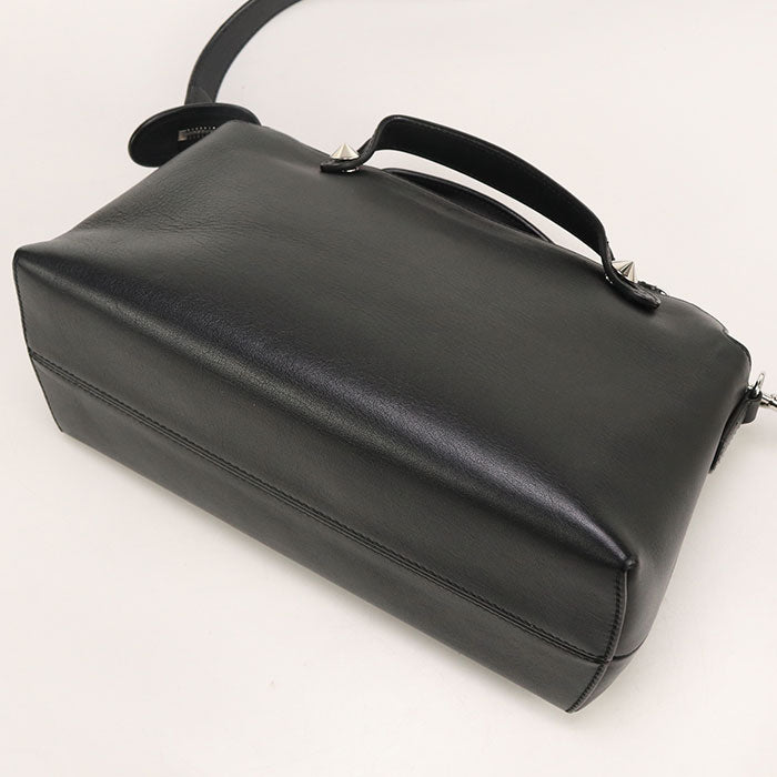Fendi 8Bl146 Handbag By The Way 2Way Handbag Calf Leather Black Travel Bag