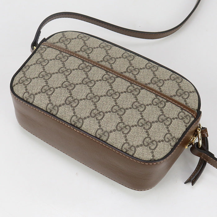 Gucci Horsebit camera GG Supreme Brown Small Shoulder Bag