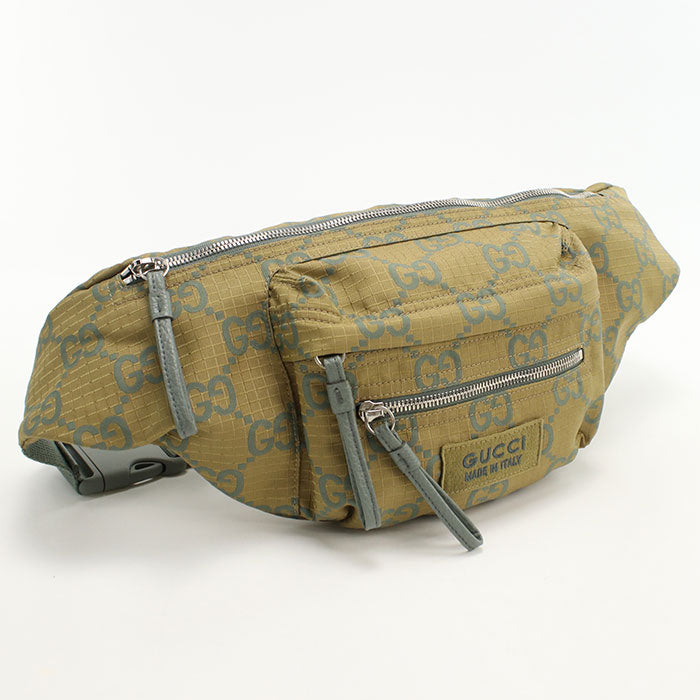 Gucci GG Ripstop body Nylon Green Belt
