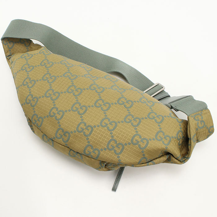 Gucci GG Ripstop body Nylon Green Belt