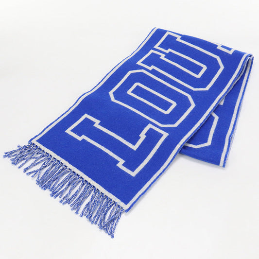 Louis Vuitton M71318 muffler Echarpe City Scarf Wool Blue
