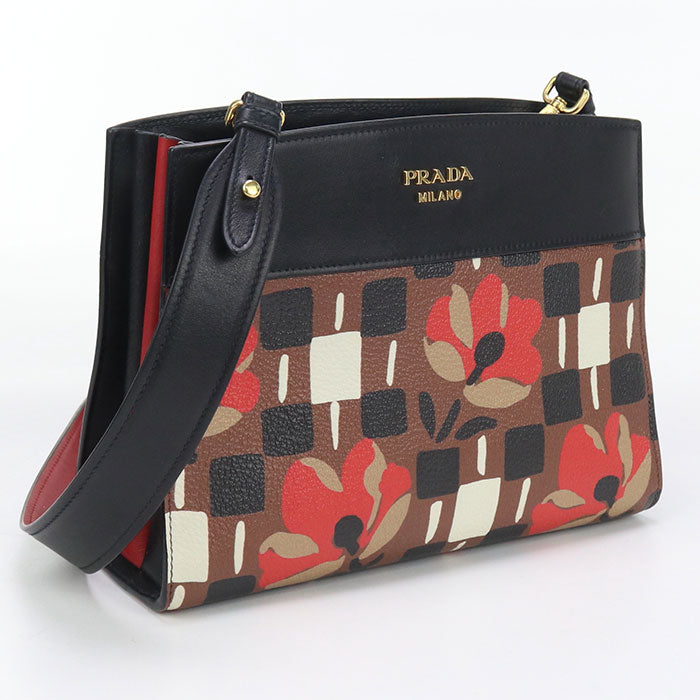 Shoulder Bag Bibliotheque Semi Shoulder Bag Women Leather Black