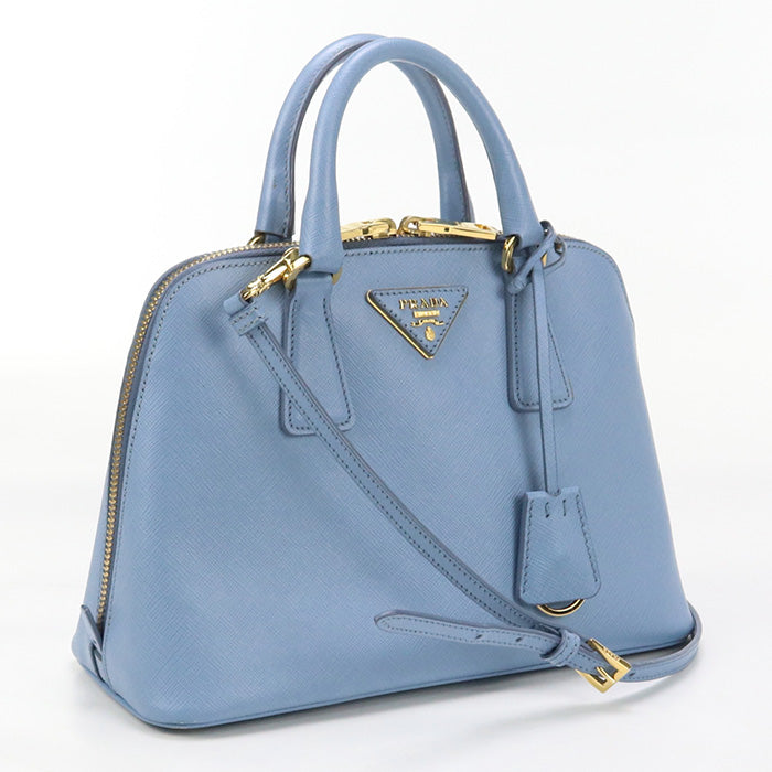 Way Handbag Safiano Hand Shoulder Bag Women Leather Blue