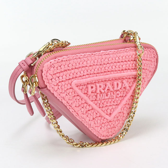 Fmc Shoulder Bag Crochet Mini Pouch Way Leather Raffia