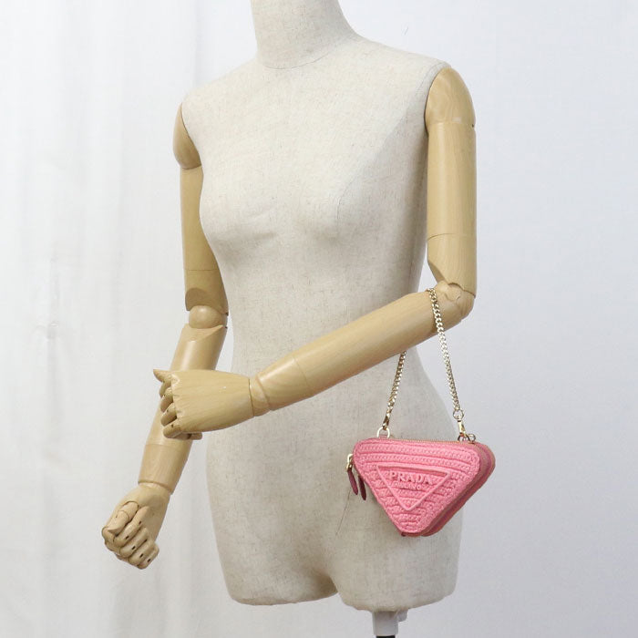 Fmc Shoulder Bag Crochet Mini Pouch Way Leather Raffia