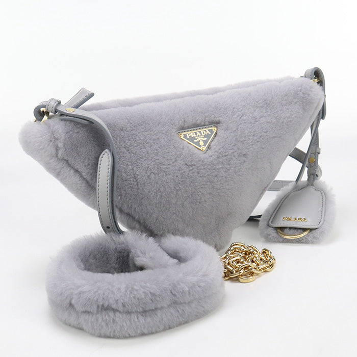 Shoulder Bag Triangle Fur Wayshoulder Bag Fur