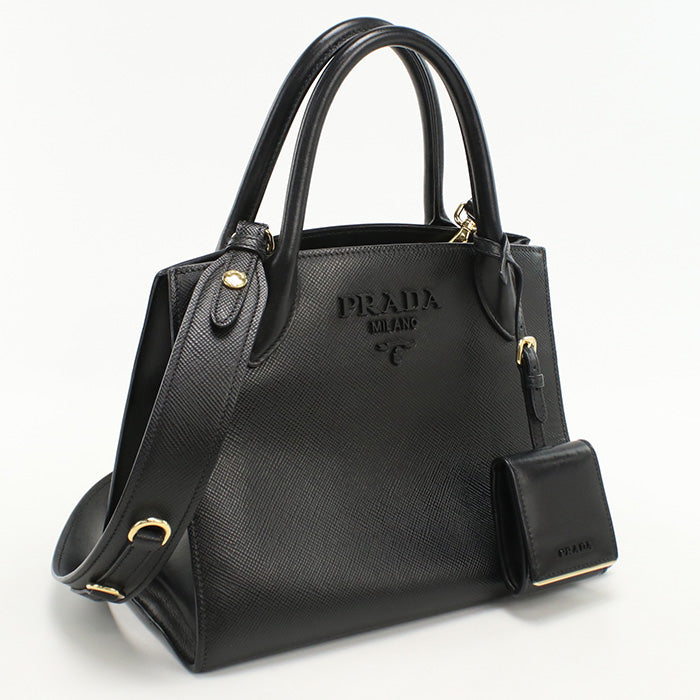Tote Bag Monochrome Waytote Bag Safiano Women Leather Black