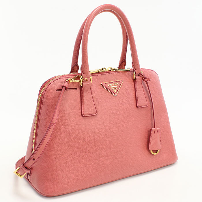 Safiano Way Handbag Women Leather Pink Travel Bag