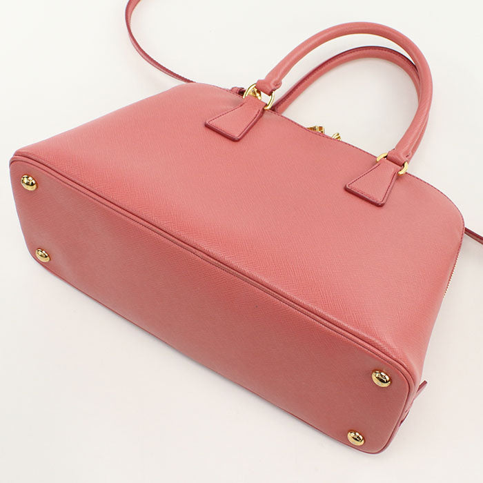 Safiano Way Handbag Women Leather Pink Travel Bag