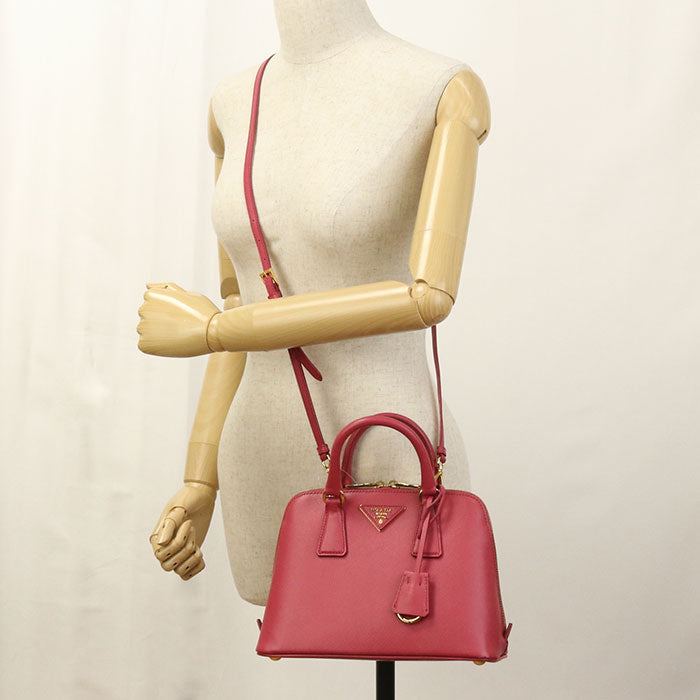 Safiano Way Handbag Women Leather Red Travel Bag